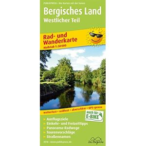 Bergisches Land, Westlicher Teil: Rad- und Wanderkarte mit Ausflugszielen, Einkehr- & Freizeittipps, wetterfest, reissfest, abwischbar, GPS-genau. 1:50000 (Rad- und Wanderkarte / RuWK) - Preis vom 14.06.2026 05:24:48 h Bergisches Land, Westlicher Teil: Rad- und Wanderkarte mit Ausflugszielen, Einkehr- & Freizeittipps, wetterfest, reissfest, abwischbar, GPS-genau. 1:50000 (Rad- und Wanderkarte / RuWK) - Preis vom 14.06.2026 05:24:48 h