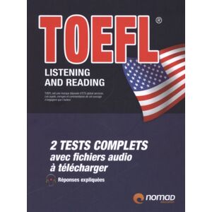 Nomad - TOEFL : listening and reading : 2 tests complets avec fichiers audio à télécharger - Preis vom 14.06.2026 05:24:48 h Nomad - TOEFL : listening and reading : 2 tests complets avec fichiers audio à télécharger - Preis vom 14.06.2026 05:24:48 h