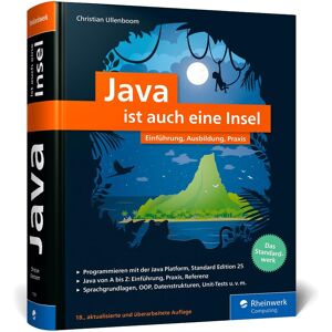 Christian Ullenboom - Java ist auch eine Insel: Das Standardwerk für Programmierer. Über 1.200 Seiten Java-Wissen. Mit vielen Beispielen und Übungen, aktuell zu Java 25 - Preis vom 13.06.2026 05:28:29 h Christian Ullenboom - Java ist auch eine Insel: Das Standardwerk für Programmierer. Über 1.200 Seiten Java-Wissen. Mit vielen Beispielen und Übungen, aktuell zu Java 25 - Preis vom 13.06.2026 05:28:29 h