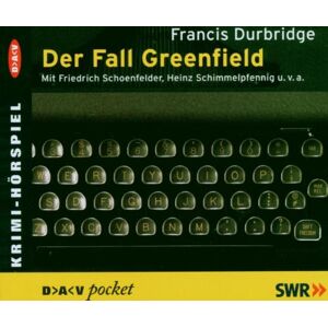 Francis Durbridge - Der Fall Greenfield. CD - Preis vom 15.06.2026 05:30:30 h Francis Durbridge - Der Fall Greenfield. CD - Preis vom 15.06.2026 05:30:30 h