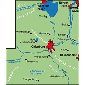 Allgemeiner Deutscher Fahrrad-Club e.V. (ADFC) - ADFC-Regionalkarte Oldenburger Land mit Tagestouren-Vorschlägen, 1:75.000, reiß- und wetterfest, GPS-Tracks Download: Mit Ammerland, Oldenburger Münsterland und Unterweser (ADFC-Regionalkarte 1:75000) - Pre Allgemeiner Deutscher Fahrrad-Club e.V. (ADFC) - ADFC-Regionalkarte Oldenburger Land mit Tagestouren-Vorschlägen, 1:75.000, reiß- und wetterfest, GPS-Tracks Download: Mit Ammerland, Oldenburger Münsterland und Unterweser (ADFC-Regionalkarte 1:75000) - Pre