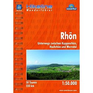 Hikeline Wanderführer Rhön, Unterwegs zwischen Kuppenrhön, Hochrhön und Werratal, Wanderführer mit Karte 1:50.000, wasserfest und reißfest, GPS zum Download - Preis vom 12.06.2026 05:40:31 h Hikeline Wanderführer Rhön, Unterwegs zwischen Kuppenrhön, Hochrhön und Werratal, Wanderführer mit Karte 1:50.000, wasserfest und reißfest, GPS zum Download - Preis vom 12.06.2026 05:40:31 h