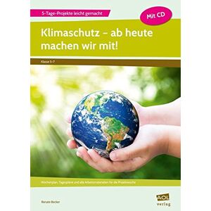 Becker Klimaschutz - ab heute machen wir mit!: Wochenplan, Tagespläne und alle Arbeitsmaterialien für die Projektwoche (5. bis 7. Klasse) (5-Tage-Projekte leicht gemacht) - Preis vom 14.06.2026 05:24:48 h Becker Klimaschutz - ab heute machen wir mit!: Wochenplan, Tagespläne und alle Arbeitsmaterialien für die Projektwoche (5. bis 7. Klasse) (5-Tage-Projekte leicht gemacht) - Preis vom 14.06.2026 05:24:48 h