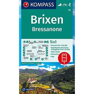 KOMPASS-Karten GmbH - KOMPASS Wanderkarte Brixen, Bressanone: 5in1 Wanderkarte 1:50000 mit Aktiv Guide, Detailkarten und Panorama inklusive Karte zur offline Verwendung in ... Skitouren. (KOMPASS-Wanderkarten, Band 56) - Preis vom 16.06.2026 05:30:18 h KOMPASS-Karten GmbH - KOMPASS Wanderkarte Brixen, Bressanone: 5in1 Wanderkarte 1:50000 mit Aktiv Guide, Detailkarten und Panorama inklusive Karte zur offline Verwendung in ... Skitouren. (KOMPASS-Wanderkarten, Band 56) - Preis vom 16.06.2026 05:30:18 h