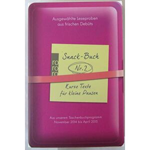 Various - Snack-Buch Nr. 2 Kurze Texte für kleine Pausen - Preis vom 15.06.2026 05:30:30 h Various - Snack-Buch Nr. 2 Kurze Texte für kleine Pausen - Preis vom 15.06.2026 05:30:30 h