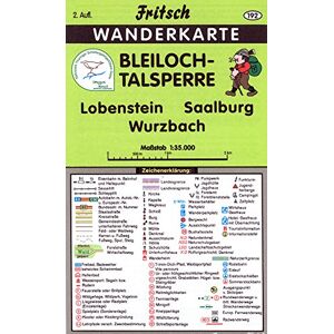 Bleiloch-Talsperre: Lobenstein, Saalburg, Wurzbach (Fritsch Wanderkarten 1:35000) - Preis vom 11.06.2026 05:43:19 h Bleiloch-Talsperre: Lobenstein, Saalburg, Wurzbach (Fritsch Wanderkarten 1:35000) - Preis vom 11.06.2026 05:43:19 h