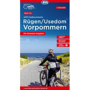 ADFC-Radtourenkarte 4 Rügen/Usedom Vorpommern 1:150.000, reiß- und wetterfest, E-Bike geeignet, GPS-Tracks Download, mit Kilometer-Angaben (ADFC-Radtourenkarte 1:150.000) - Preis vom 11.06.2026 05:43:19 h ADFC-Radtourenkarte 4 Rügen/Usedom Vorpommern 1:150.000, reiß- und wetterfest, E-Bike geeignet, GPS-Tracks Download, mit Kilometer-Angaben (ADFC-Radtourenkarte 1:150.000) - Preis vom 11.06.2026 05:43:19 h