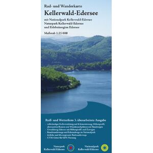 Kellerwald-Edersee: Rad- und Wanderkarte mit Nationalpark und Naturpark. 1:35000 - Preis vom 13.06.2026 05:28:29 h Kellerwald-Edersee: Rad- und Wanderkarte mit Nationalpark und Naturpark. 1:35000 - Preis vom 13.06.2026 05:28:29 h