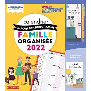 Larousse - Calendrier mensuel de la famille organisée : chacun son programme : 16 mois, de septembre 2021 à décembre 2022 - Preis vom 15.06.2026 05:30:30 h Larousse - Calendrier mensuel de la famille organisée : chacun son programme : 16 mois, de septembre 2021 à décembre 2022 - Preis vom 15.06.2026 05:30:30 h