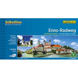 Esterbauer Verlag - Enns-Radweg: Mit Rastland-Radweg, Von der Quelle bis zur Donau, 264 km, 1:50.000, wetterfest/reißfest, GPS-Tracks Download, LiveUpdate (Bikeline Radtourenbücher) - Preis vom 15.06.2026 05:30:30 h Esterbauer Verlag - Enns-Radweg: Mit Rastland-Radweg, Von der Quelle bis zur Donau, 264 km, 1:50.000, wetterfest/reißfest, GPS-Tracks Download, LiveUpdate (Bikeline Radtourenbücher) - Preis vom 15.06.2026 05:30:30 h
