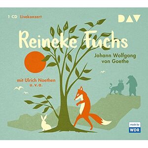 Goethe, Johann Wolfgang von - Reineke Fuchs: Livekonzert mit Ulrich Noethen, der WDR Big Band u.v.a. (1 CD) - Preis vom 16.06.2026 05:30:18 h Goethe, Johann Wolfgang von - Reineke Fuchs: Livekonzert mit Ulrich Noethen, der WDR Big Band u.v.a. (1 CD) - Preis vom 16.06.2026 05:30:18 h
