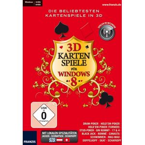 Franzis Verlag - 3D Kartenspiele für Windows 8 - Preis vom 14.06.2026 05:24:48 h Franzis Verlag - 3D Kartenspiele für Windows 8 - Preis vom 14.06.2026 05:24:48 h