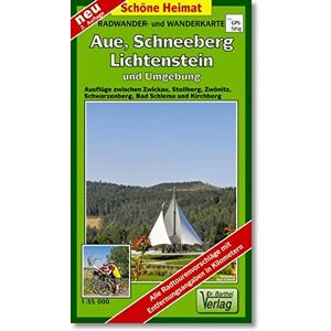Verlag Dr. Barthel - Radwander- und Wanderkarte Aue, Schneeberg, Lichtenstein und Umgebung: Ausflüge zwischen Zwickau, Stollberg, Zwönitz, Schwarzenberg, Bad Schlema und Kirchberg. 1:35000 (Schöne Heimat) - Preis vom 16.06.2026 05:30:18 h Verlag Dr. Barthel - Radwander- und Wanderkarte Aue, Schneeberg, Lichtenstein und Umgebung: Ausflüge zwischen Zwickau, Stollberg, Zwönitz, Schwarzenberg, Bad Schlema und Kirchberg. 1:35000 (Schöne Heimat) - Preis vom 16.06.2026 05:30:18 h