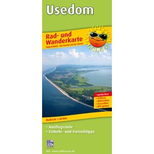 Publicpress - Rad- und Wanderkarte Usedom: mit Ausflugszielen, Einkehr- & Freizeittipps, wetterfest, reissfest, abwischbar, GPS-genau. 1:60000 - Preis vom 13.06.2026 05:28:29 h Publicpress - Rad- und Wanderkarte Usedom: mit Ausflugszielen, Einkehr- & Freizeittipps, wetterfest, reissfest, abwischbar, GPS-genau. 1:60000 - Preis vom 13.06.2026 05:28:29 h