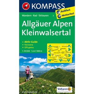 KOMPASS-Karten GmbH - Allgäuer Alpen - Kleinwalsertal: Wanderkarte mit Aktiv Guide, Panorama, Radrouten und Skitouren. GPS-genau. 1:50000 (KOMPASS-Wanderkarten) - Preis vom 15.06.2026 05:30:30 h KOMPASS-Karten GmbH - Allgäuer Alpen - Kleinwalsertal: Wanderkarte mit Aktiv Guide, Panorama, Radrouten und Skitouren. GPS-genau. 1:50000 (KOMPASS-Wanderkarten) - Preis vom 15.06.2026 05:30:30 h