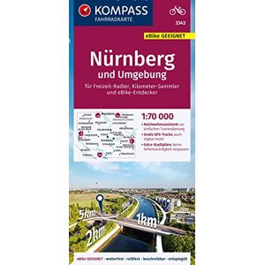 KOMPASS Fahrradkarte 3343 Nürnberg und Umgebung 1:70.000: reiß- und wetterfest mit Extra Stadtplänen - Preis vom 13.06.2026 05:28:29 h KOMPASS Fahrradkarte 3343 Nürnberg und Umgebung 1:70.000: reiß- und wetterfest mit Extra Stadtplänen - Preis vom 13.06.2026 05:28:29 h