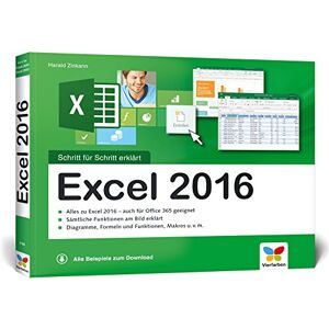 Harald Zinkann - Excel 2016: Schritt für Schritt erklärt. Alles auf einen Blick - so nutzen Sie Excel 2016 optimal. Mit allen Beispielen zum Download. Komplett in Farbe. Für Einsteiger und Umsteiger. - Preis vom 13.06.2026 05:28:29 h Harald Zinkann - Excel 2016: Schritt für Schritt erklärt. Alles auf einen Blick - so nutzen Sie Excel 2016 optimal. Mit allen Beispielen zum Download. Komplett in Farbe. Für Einsteiger und Umsteiger. - Preis vom 13.06.2026 05:28:29 h