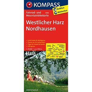 KOMPASS-Karten GmbH - Westlicher Harz - Nordhausen: Fahrrad- und Mountainbikekarte. GPS-genau. 1:70000 (KOMPASS-Fahrradkarten Deutschland) - Preis vom 14.06.2026 05:24:48 h KOMPASS-Karten GmbH - Westlicher Harz - Nordhausen: Fahrrad- und Mountainbikekarte. GPS-genau. 1:70000 (KOMPASS-Fahrradkarten Deutschland) - Preis vom 14.06.2026 05:24:48 h