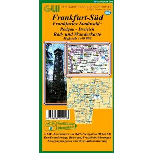GW-Rheingau-Taunus-Kartographie - 607 Frankfurt - Süd: Frankfurter Stadtwald - Rodgau - Dreieich, Rad- Wanderkarte. 1:40000 - Preis vom 15.06.2026 05:30:30 h GW-Rheingau-Taunus-Kartographie - 607 Frankfurt - Süd: Frankfurter Stadtwald - Rodgau - Dreieich, Rad- Wanderkarte. 1:40000 - Preis vom 15.06.2026 05:30:30 h