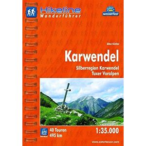 Hikeline Wanderführer Karwendel 1 : 35 000. Silberregion Karwendel, Tuxer Voralpen, wasserfest/reißfest, GPS Track zum Download - Preis vom 15.06.2026 05:30:30 h Hikeline Wanderführer Karwendel 1 : 35 000. Silberregion Karwendel, Tuxer Voralpen, wasserfest/reißfest, GPS Track zum Download - Preis vom 15.06.2026 05:30:30 h