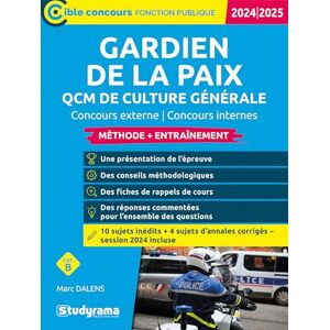 Marc Gardien de la paix : QCM de culture générale, méthode + entraînement : concours externe, concours internes, cat. B, 2024-2025 - Preis vom 16.06.2026 05:30:18 h Marc Gardien de la paix : QCM de culture générale, méthode + entraînement : concours externe, concours internes, cat. B, 2024-2025 - Preis vom 16.06.2026 05:30:18 h