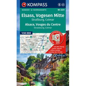KOMPASS Wanderkarten-Set 2221 Elsass, Vogesen Mitte, Alsace, Vosges du Centre (2 Karten) 1:50.000: inklusive Karte zur offline Verwendung in der KOMPASS-App. Fahrradfahren. - Preis vom 11.06.2026 05:43:19 h KOMPASS Wanderkarten-Set 2221 Elsass, Vogesen Mitte, Alsace, Vosges du Centre (2 Karten) 1:50.000: inklusive Karte zur offline Verwendung in der KOMPASS-App. Fahrradfahren. - Preis vom 11.06.2026 05:43:19 h
