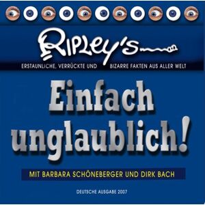 Dirk Bach - Ripley's Einfach unglaublich! 1 Audio-CD - Preis vom 15.06.2026 05:30:30 h Dirk Bach - Ripley's Einfach unglaublich! 1 Audio-CD - Preis vom 15.06.2026 05:30:30 h