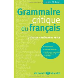 Marc Grammaire critique du français - Preis vom 16.06.2026 05:30:18 h Marc Grammaire critique du français - Preis vom 16.06.2026 05:30:18 h