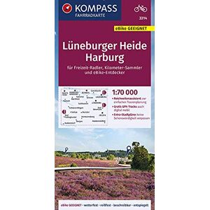 KOMPASS-Karten GmbH - KOMPASS Fahrradkarte Lüneburger Heide, Harburg 1:70.000, FK 3314: reiß- und wetterfest mit Extra Stadtplänen (KOMPASS-Fahrradkarten Deutschland, Band 3314) - Preis vom 13.06.2026 05:28:29 h KOMPASS-Karten GmbH - KOMPASS Fahrradkarte Lüneburger Heide, Harburg 1:70.000, FK 3314: reiß- und wetterfest mit Extra Stadtplänen (KOMPASS-Fahrradkarten Deutschland, Band 3314) - Preis vom 13.06.2026 05:28:29 h
