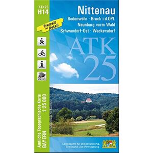 Landesamt für Digitalisierung, Breitband und Vermessung, Bayern - ATK25-H14 Nittenau (Amtliche Topographische Karte 1:25000): Bodenwöhr, Bruck i.d.OPf., Neunburg vorm Wald, Schwandorf-Ost, Wackersdorf (ATK25 Amtliche Topographische Karte 1:25000 Bayern) - Landesamt für Digitalisierung, Breitband und Vermessung, Bayern - ATK25-H14 Nittenau (Amtliche Topographische Karte 1:25000): Bodenwöhr, Bruck i.d.OPf., Neunburg vorm Wald, Schwandorf-Ost, Wackersdorf (ATK25 Amtliche Topographische Karte 1:25000 Bayern) -