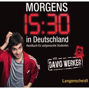 David Werker - Morgens 15.30 in Deutschland - Hörbuch: Hörbuch für aufgeweckte Studenten - Preis vom 15.06.2026 05:30:30 h David Werker - Morgens 15.30 in Deutschland - Hörbuch: Hörbuch für aufgeweckte Studenten - Preis vom 15.06.2026 05:30:30 h
