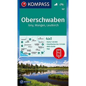 KOMPASS-Karten GmbH - KOMPASS Wanderkarte Oberschwaben, Isny, Wangen, Leutkirch: 4in1 Wanderkarte 1:50000 mit Aktiv Guide und Detailkarten inklusive Karte zur offline ... (KOMPASS-Wanderkarten, Band 187) - Preis vom 13.06.2026 05:28:29 h KOMPASS-Karten GmbH - KOMPASS Wanderkarte Oberschwaben, Isny, Wangen, Leutkirch: 4in1 Wanderkarte 1:50000 mit Aktiv Guide und Detailkarten inklusive Karte zur offline ... (KOMPASS-Wanderkarten, Band 187) - Preis vom 13.06.2026 05:28:29 h