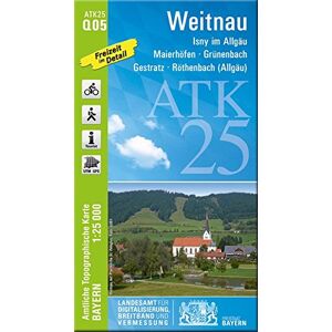 Landesamt für Digitalisierung, Breitband und Vermessung, Bayern - ATK25-Q05 Weitnau (Amtliche Topographische Karte 1:25000): Isny im Allgäu, Maierhöfen, Grünenbach, Gestratz, Röthenbach (Allgäu) (ATK25 Amtliche Topographische Karte 1:25000 Bayern) - Preis Landesamt für Digitalisierung, Breitband und Vermessung, Bayern - ATK25-Q05 Weitnau (Amtliche Topographische Karte 1:25000): Isny im Allgäu, Maierhöfen, Grünenbach, Gestratz, Röthenbach (Allgäu) (ATK25 Amtliche Topographische Karte 1:25000 Bayern) - Preis