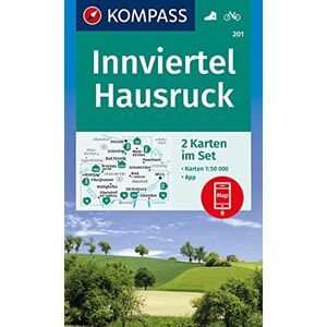 KOMPASS-Karten GmbH - KOMPASS Wanderkarte Innviertel, Hausruck: 2 Wanderkarten 1:50000 im Set inklusive Karte zur offline Verwendung in der KOMPASS-App. Fahrradfahren. (KOMPASS-Wanderkarten, Band 201) - Preis vom 12.06.2026 05:40:31 h KOMPASS-Karten GmbH - KOMPASS Wanderkarte Innviertel, Hausruck: 2 Wanderkarten 1:50000 im Set inklusive Karte zur offline Verwendung in der KOMPASS-App. Fahrradfahren. (KOMPASS-Wanderkarten, Band 201) - Preis vom 12.06.2026 05:40:31 h