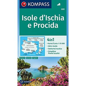 KOMPASS-Karten GmbH - Isole d' Ischia e Procida: 4in1 Wanderkarte 1:15000 mit Aktiv Guide, Seekarte und Ortsplänen. (KOMPASS-Wanderkarten, Band 680) - Preis vom 14.06.2026 05:24:48 h KOMPASS-Karten GmbH - Isole d' Ischia e Procida: 4in1 Wanderkarte 1:15000 mit Aktiv Guide, Seekarte und Ortsplänen. (KOMPASS-Wanderkarten, Band 680) - Preis vom 14.06.2026 05:24:48 h