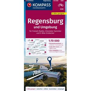 KOMPASS Fahrradkarte 3330 Regensburg und Umgebung 1:70.000: reiß- und wetterfest mit Extra Stadtplänen - Preis vom 14.06.2026 05:24:48 h KOMPASS Fahrradkarte 3330 Regensburg und Umgebung 1:70.000: reiß- und wetterfest mit Extra Stadtplänen - Preis vom 14.06.2026 05:24:48 h