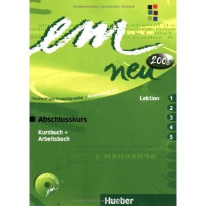 Michaela Perlmann-Balme - em neu 2008 Abschlusskurs: Deutsch als Fremdsprache / Kursbuch + Arbeitsbuch, Lektion 1-5 mit Arbeitsbuch-Audio-CD: Deutsch als Fremdsprache Niveaustufe C1. Ein Lehrwerk im Baukastensystem - Preis vom 14.06.2026 05:24:48 h Michaela Perlmann-Balme - em neu 2008 Abschlusskurs: Deutsch als Fremdsprache / Kursbuch + Arbeitsbuch, Lektion 1-5 mit Arbeitsbuch-Audio-CD: Deutsch als Fremdsprache Niveaustufe C1. Ein Lehrwerk im Baukastensystem - Preis vom 14.06.2026 05:24:48 h
