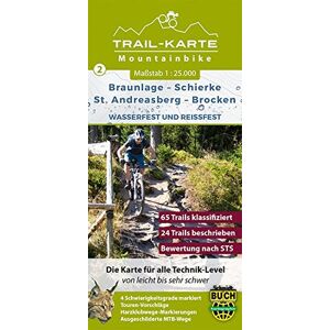 Maximilian Schmidt - MTB Trail-Karte Harz: Braunlage - Schierke - St. Andreasberg - Brocken: Nr.2 Wasser- und reißfeste Mountainbike-Karte - Preis vom 13.06.2026 05:28:29 h Maximilian Schmidt - MTB Trail-Karte Harz: Braunlage - Schierke - St. Andreasberg - Brocken: Nr.2 Wasser- und reißfeste Mountainbike-Karte - Preis vom 13.06.2026 05:28:29 h