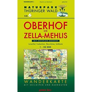 Wanderkarte Oberhof und Zella-Mehlis: Mit Ortsplan Oberhof und Plan Rennsteiggarten. Mit Luisenthal, Frankenhain, Oberschönau und Goldlauter. Mit ... Maßstab 1:30.000. (Naturpark Thüringer Wald) - Preis vom 16.06.2026 05:30:18 h Wanderkarte Oberhof und Zella-Mehlis: Mit Ortsplan Oberhof und Plan Rennsteiggarten. Mit Luisenthal, Frankenhain, Oberschönau und Goldlauter. Mit ... Maßstab 1:30.000. (Naturpark Thüringer Wald) - Preis vom 16.06.2026 05:30:18 h