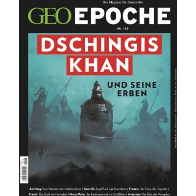 GEO Epoche / GEO Epoche/ GEO Epoche 138/2026 - Dschingis Khan und seine Erben: Das Magazin für Geschichte - Preis vom 22.09.2026 03:35:57 h GEO Epoche / GEO Epoche/ GEO Epoche 138/2026 - Dschingis Khan und seine Erben: Das Magazin für Geschichte - Preis vom 22.09.2026 03:35:57 h