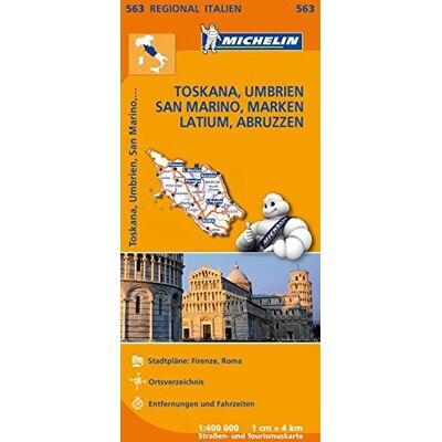 Toskana, Umbrien, San Marino, Marken, Latium, Abruzzen: Straßen- und Tourismuskarte 1:400.000 (MICHELIN Regionalkarten) - Preis vom 07.08.2026 11:47:26 h Toskana, Umbrien, San Marino, Marken, Latium, Abruzzen: Straßen- und Tourismuskarte 1:400.000 (MICHELIN Regionalkarten) - Preis vom 07.08.2026 11:47:26 h