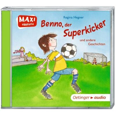 Regina Hegner - Benno, der Superkicker und andere Geschichten (CD): Ungekürzte Lesung mit Geräuschen und Musik MAXI-Hörbuch - Preis vom 22.06.2026 11:45:37 h Regina Hegner - Benno, der Superkicker und andere Geschichten (CD): Ungekürzte Lesung mit Geräuschen und Musik MAXI-Hörbuch - Preis vom 22.06.2026 11:45:37 h