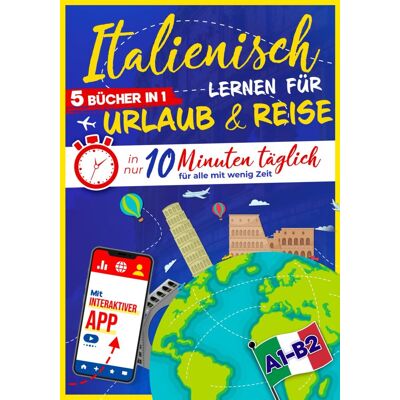 10Min Language Hub - Italienisch lernen für Urlaub & Reise: In nur 10 Minuten täglich für alle mit wenig Zeit 5-in-1 mit interaktiver App - Einfach und effektiv (inkl. Grammatik, Audio & Reisesätze) - Preis vom 24.06.2026 07:42:13 h 10Min Language Hub - Italienisch lernen für Urlaub & Reise: In nur 10 Minuten täglich für alle mit wenig Zeit 5-in-1 mit interaktiver App - Einfach und effektiv (inkl. Grammatik, Audio & Reisesätze) - Preis vom 24.06.2026 07:42:13 h
