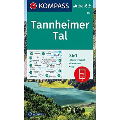 KOMPASS-Karten GmbH - KOMPASS Wanderkarte Tannheimer Tal: 3in1 Wanderkarte 1:35000 mit Panorama inklusive Karte zur offline Verwendung in der KOMPASS-App. Fahrradfahren. ... Langlaufen. (KOMPASS-Wanderkarten, Band 4) - Preis vom 24.06.2026 07:42:13 h KOMPASS-Karten GmbH - KOMPASS Wanderkarte Tannheimer Tal: 3in1 Wanderkarte 1:35000 mit Panorama inklusive Karte zur offline Verwendung in der KOMPASS-App. Fahrradfahren. ... Langlaufen. (KOMPASS-Wanderkarten, Band 4) - Preis vom 24.06.2026 07:42:13 h