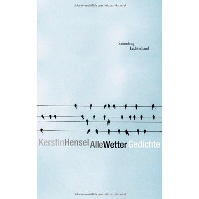 Hensel Alle Wetter: Gedichte - Preis vom 26.06.2026 19:40:26 h Hensel Alle Wetter: Gedichte - Preis vom 26.06.2026 19:40:26 h