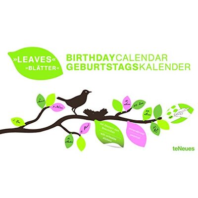 teNeues - Birthday Calendar Leaves - Preis vom 17.06.2026 05:34:31 h teNeues - Birthday Calendar Leaves - Preis vom 17.06.2026 05:34:31 h