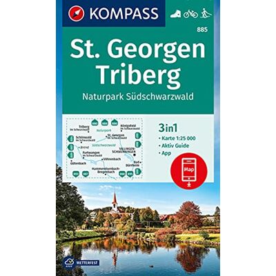KOMPASS-Karten GmbH - KOMPASS Wanderkarte 885 St. Georgen, Triberg, Naturpark Südschwarzwald: 3in1 Wanderkarte 1:25000 mit Aktiv Guide inklusive Karte zur offline ... Langlaufen. (KOMPASS-Wanderkarten, Band 885) - Preis vom 22.09.2026 03:35:57 h KOMPASS-Karten GmbH - KOMPASS Wanderkarte 885 St. Georgen, Triberg, Naturpark Südschwarzwald: 3in1 Wanderkarte 1:25000 mit Aktiv Guide inklusive Karte zur offline ... Langlaufen. (KOMPASS-Wanderkarten, Band 885) - Preis vom 22.09.2026 03:35:57 h