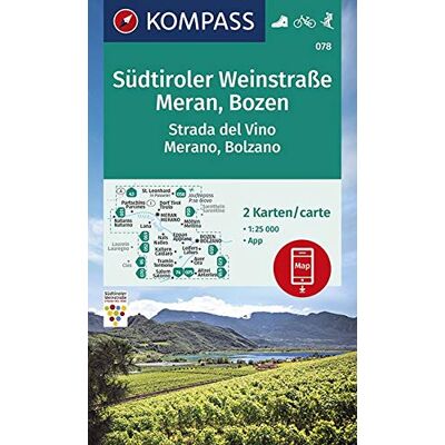 KOMPASS-Karten GmbH - KOMPASS Wanderkarte Südtiroler Weinstraße, Meran, Bozen: 2 Wanderkarten 1:25000 im Set inklusive Karte zur offline Verwendung in der KOMPASS-App. ... (KOMPASS-Wanderkarten, Band 78) - Preis vom 17.06.2026 05:34:31 h KOMPASS-Karten GmbH - KOMPASS Wanderkarte Südtiroler Weinstraße, Meran, Bozen: 2 Wanderkarten 1:25000 im Set inklusive Karte zur offline Verwendung in der KOMPASS-App. ... (KOMPASS-Wanderkarten, Band 78) - Preis vom 17.06.2026 05:34:31 h