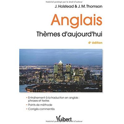 Thomson Anglais, thèmes d'aujourd'hui : phrases et textes : examens et concours de l'enseignement supérieur - Preis vom 07.08.2026 11:47:26 h Thomson Anglais, thèmes d'aujourd'hui : phrases et textes : examens et concours de l'enseignement supérieur - Preis vom 07.08.2026 11:47:26 h