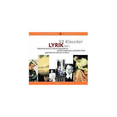 Barbara Sichtermann - 50 Klassiker Lyrik, Teil 1. 3 CD's: Bedeutende deutsche Gedichte - Preis vom 21.06.2026 05:42:24 h Barbara Sichtermann - 50 Klassiker Lyrik, Teil 1. 3 CD's: Bedeutende deutsche Gedichte - Preis vom 21.06.2026 05:42:24 h